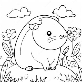 Aranyos Tengerimalac Viragoskertben Szinezolap 54988-12031