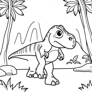 Allosaurus A Dzsungelben Szinezolap 55161-12081