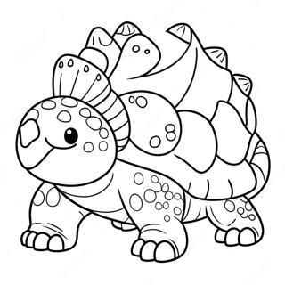 Cuki Ankylosaurus Szinezolap 55253-12089