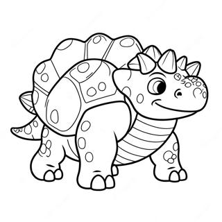 Cuki Ankylosaurus Szinezolap 55253-12090