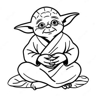 Yoda Meditacioban Szinezo Oldala 5534-26