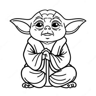 Yoda Meditacioban Szinezo Oldala 5534-27