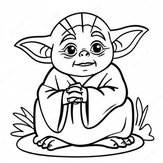 Yoda Meditacioban Szinezo Oldala 5534-28