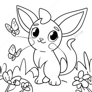 Espeon Lepkek Kozott Szinezolap 55635-12186