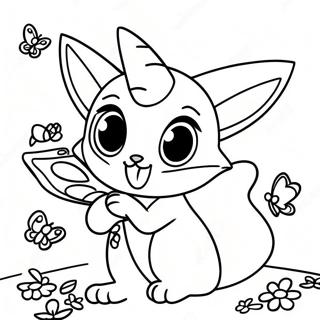 Espeon Lepkek Kozott Szinezolap 55635-12187