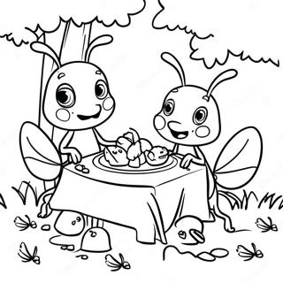 Hangya Csalad Piknik Szinezooldal 57298-12543