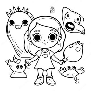 Abby Hatcher Es A Baratsagos Szornyek Szinezooldal 58118 12724