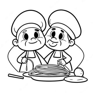 Remy Es Linguini Egyutt Foznek Szinezolap 58293 12768