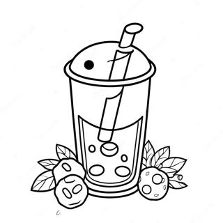 Szines Boba Tea Szivoszallal Szinezolap 6087 2308