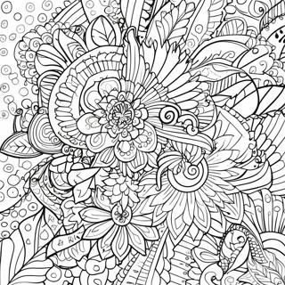 Reszletes Zentangle Mandala Szinezolap 61958-13654