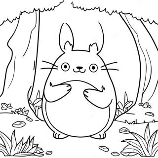 Totoro Egy Varazslatos Erdoben Szinezolap 62139-13685