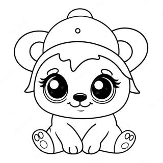 Jatekos Beanie Boo Kalapban Szinezolap 63528-14075