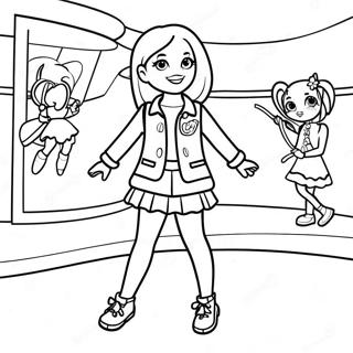 Polly Pocket Divatbemutato Szinezolap 63610 14099