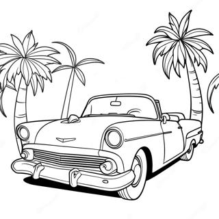 Klasszikus Kabrio Auto Szinezolap 64352-12957