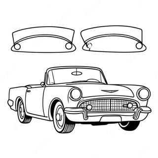 Klasszikus Kabrio Auto Szinezolap 64352-12958