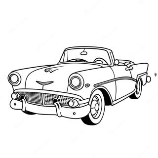 Klasszikus Kabrio Auto Szinezolap 64352-12960