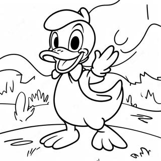 Donald Kacsa Ducktales Jelenetben Szinezo Oldal 64988-14123