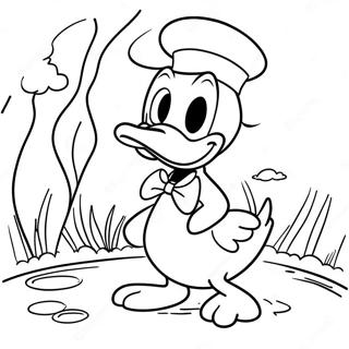 Donald Kacsa Ducktales Jelenetben Szinezo Oldal 64988-14124