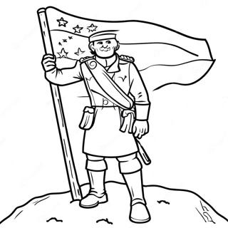 Bator Veteran Zaszloval Szinezolap 65355 14301