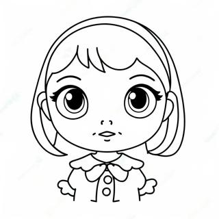 Kawaii Anime Lany Nagy Szemekkel Szinezolap 65909-14415