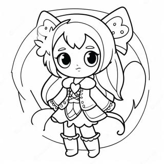 Anime Lany Fantazia Oltozetben Szinezolap 65910-14418