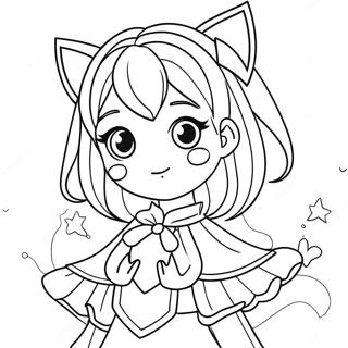 Anime Lany Fantazia Oltozetben Szinezolap 65910-14419