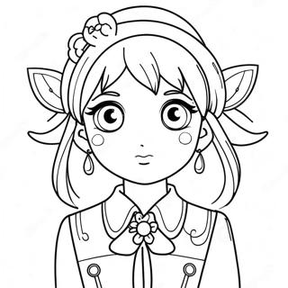 Anime Lany Fantazia Oltozetben Szinezolap 65910-14420