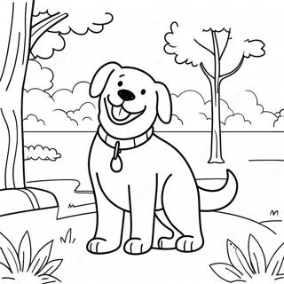 Boldog Arany Retriever A Parkban Szinezolap 67434 14760