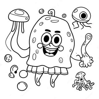 Spongebob Meduzaval Szinezolap 68592-15012