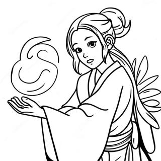 Megumi Fushiguro Shikigami Megidezese Szinezolap 68862-15077