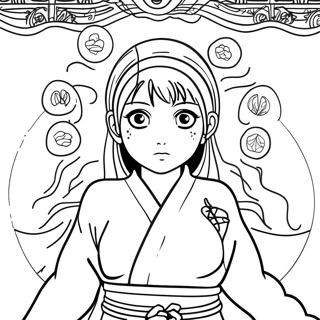 Megumi Fushiguro Shikigami Megidezese Szinezolap 68862-15080