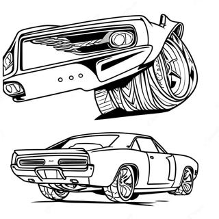 Sima Dodge Charger Szinezolap 69675-15253