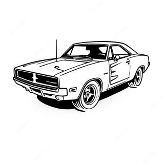 Izmos Dodge Charger Szinezolap 69676-15257