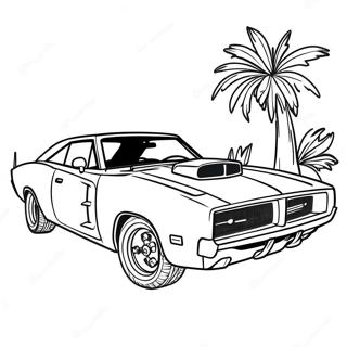 Sportos Dodge Charger Szinezolap 69677-15263