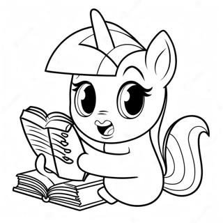 Twilight Sparkle Konyvet Olvas Szinezolap 70139-15355