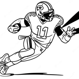 Tyreek Hill Akcioban Szinezo Oldal 70317-15400