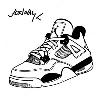 Meno Jordan 4 Cipo Szinezo Oldal 72211-16012