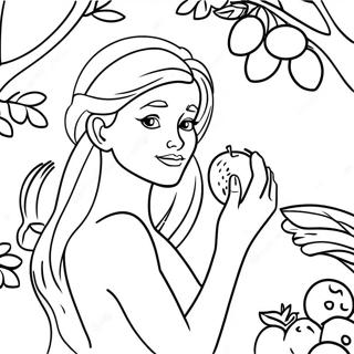 Eva Tilalmas Gyumolcsot Szed Szinezo Oldal 72289-16080