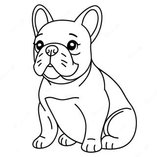 Francia Bulldog Szinezolap 72336-16106