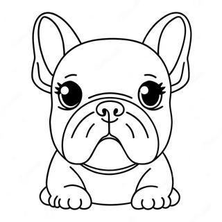 Francia Bulldog Szinezolap 72336-16108