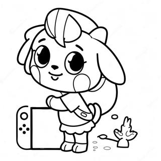 Aranyos Animal Crossing Karakterek Nintendo Switch En Szinezolap 72416 16178