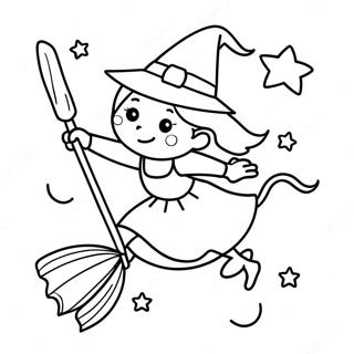 Cuki Boszorkany Repul A Seprun Szinezolap 72646-16352