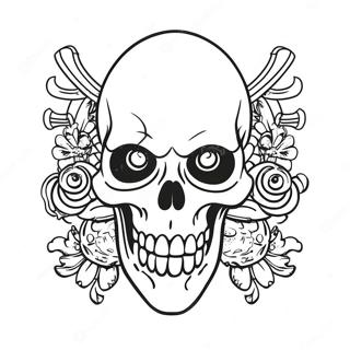 Gangsta Koponya Tetovalas Szinezolap 72934-16580