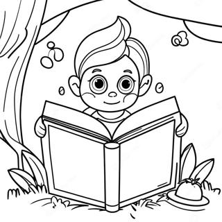 Buvos Mesekonyv Olvasas Szinezo Oldal 73190 16778