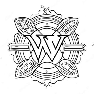 Szorakoztato Wwe Logo Kosd Ossze A Pontokat Szinezolap 73805 17255