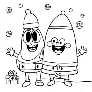 Spongebob Es Patrick Karacsonyi Hangulat Szinezolap 73935-17359