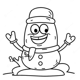 Spongebob Hoember Jelmezben Szinezolap 73936-17361