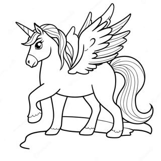 Elegans Pegazus Naplementeben Szinezooldal 74114-17499