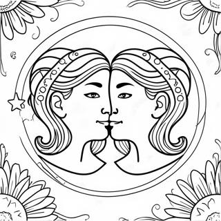 Ikrek Zodiakus Szinezolap 74243 17598