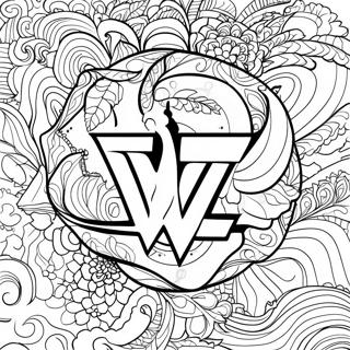 Dinamikus Wwe Logo Szinezolap 74521-17814